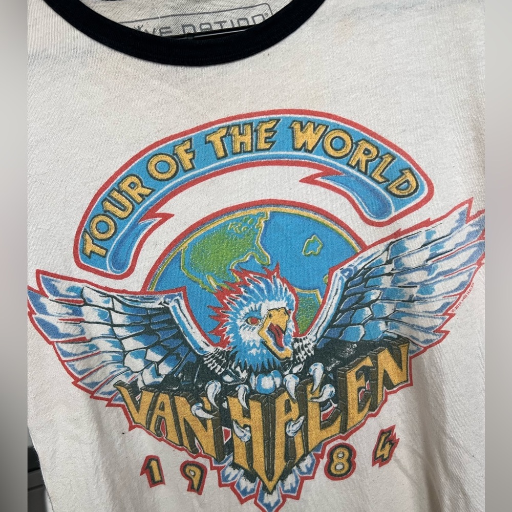 Rare Vintage Van Halen 1984 Tour Shirt Sz XS - Picture 3 of 4